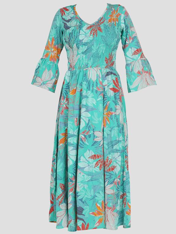 BEACHWEAR DRESS MAXI LS